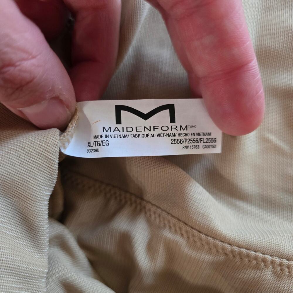 Maidenform Shapewear Singlet Body Shaper Sz XL Beige - Picture 2 of 3